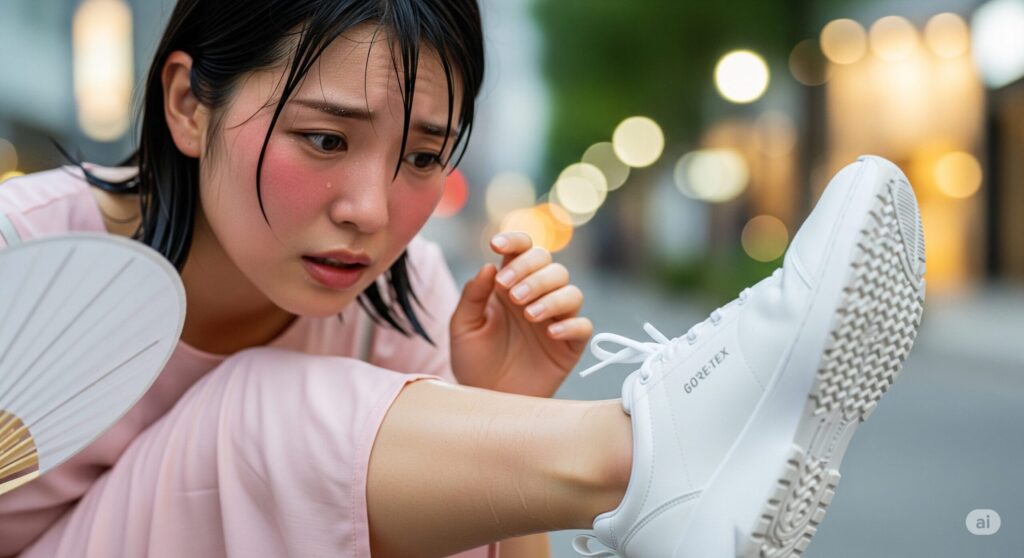 防水 ゴアテックス  スニーカー 蒸れる