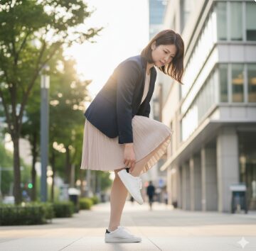 ストッキングでスニーカーの中が滑る時の対策