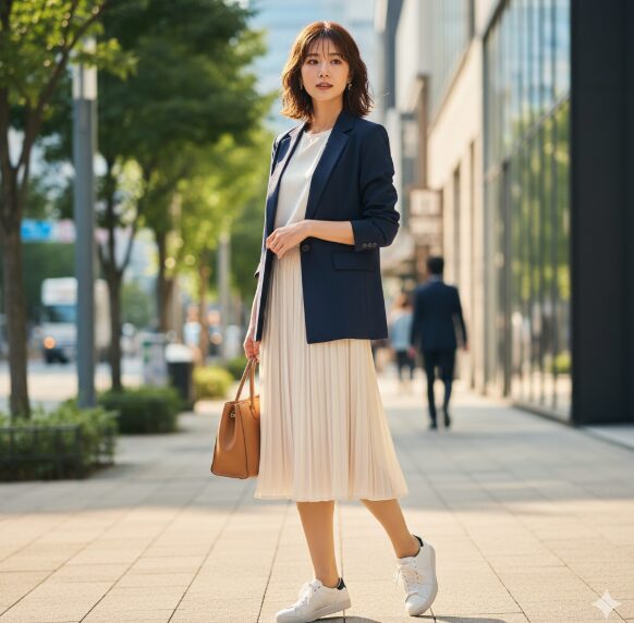 スニーカーにストッキングはあり？コーデのポイント