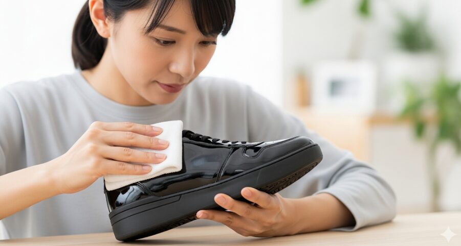基本的なパテントスニーカーの手入れ方法