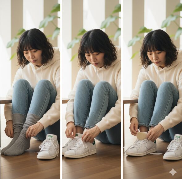 スニーカーのベロが痛い時の原因と対処法