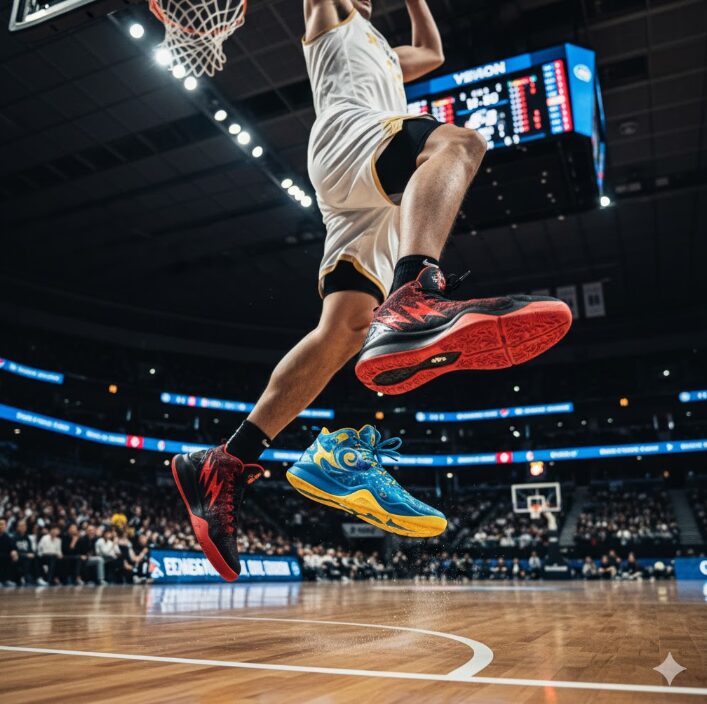 バッシュ 左右 非対称