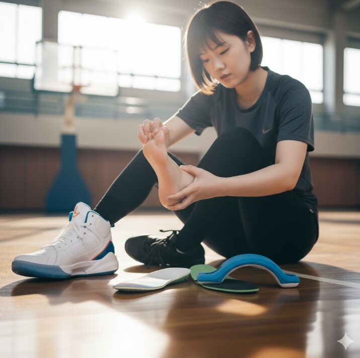 バッシュで土踏まずが痛い原因と対策