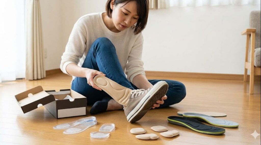 中敷きやインソールを使った効果的な調整方法