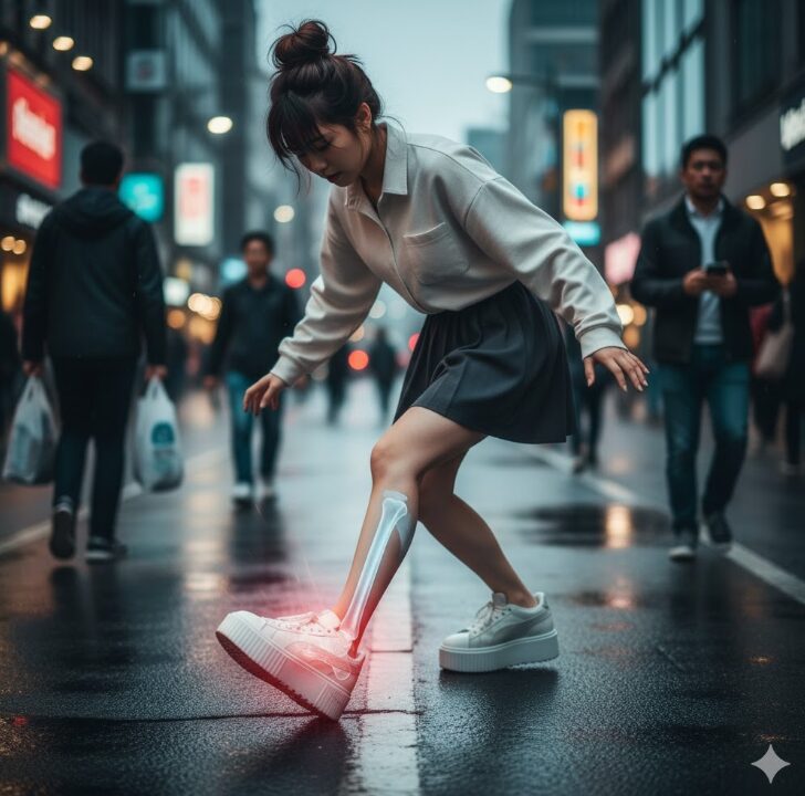 厚底特有の転倒リスクとは