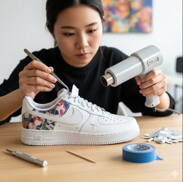 意図的な手動加工（全剥がし）の方法