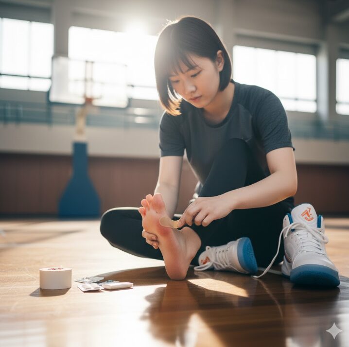 新しいバッシュが痛いときの応急処置