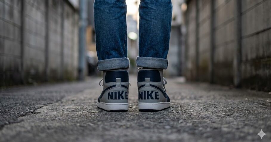 特徴的なヒールのビッグナイキ