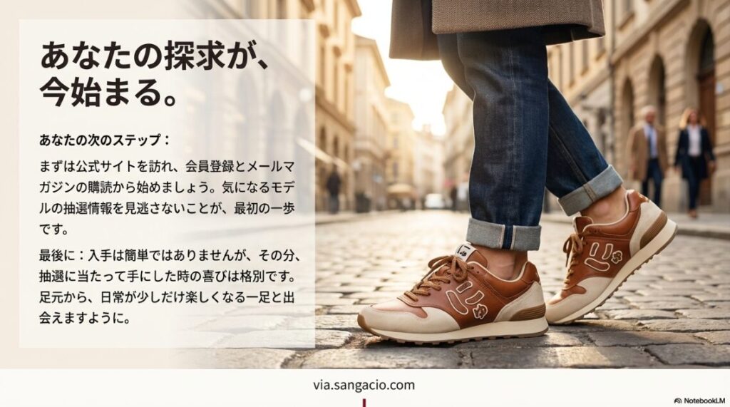 「あなたの探求が、今始まる」というメッセージと、公式サイトへの誘導を促すスライド。