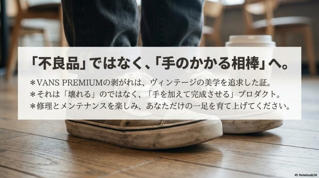 vans プレミアム 剥がれる