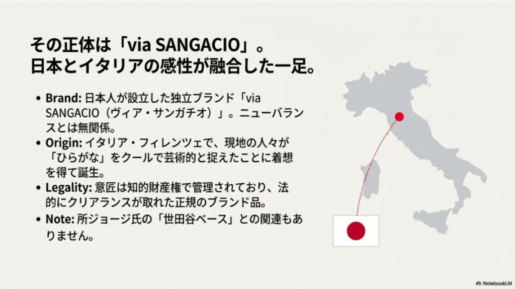 日本発のブランドvia SANGACIOの起源とイタリア・フィレンツェでの誕生秘話