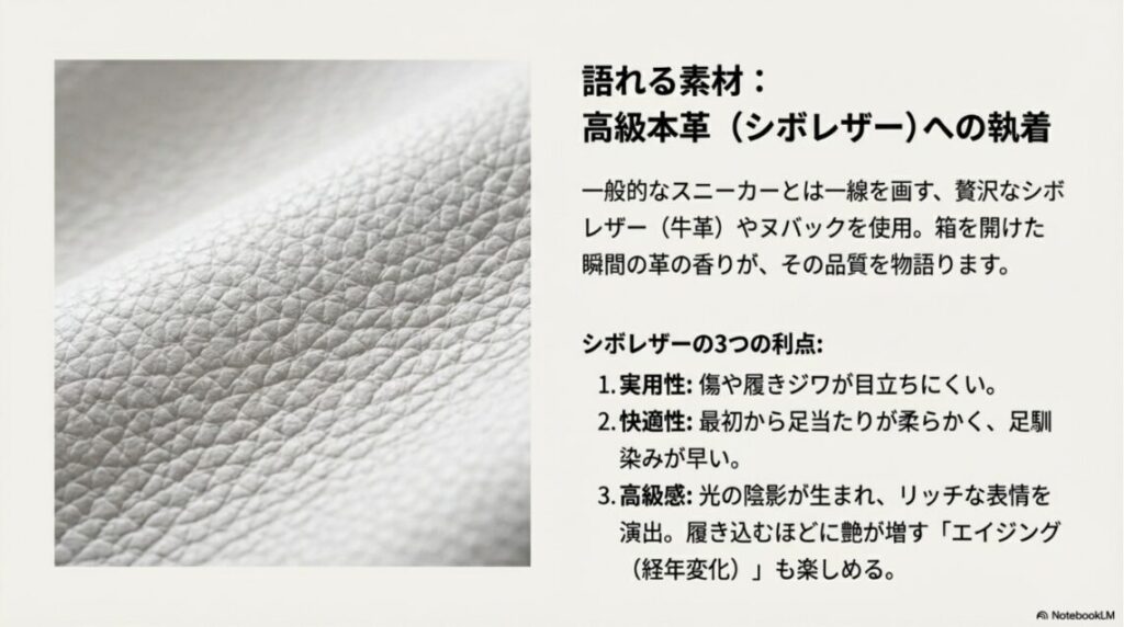 表面に凹凸のある高級本革(シボレザー)の質感と特徴の解説
