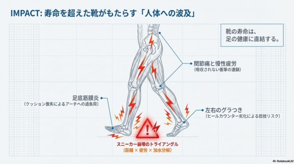 身体の不調を招くクッション性の喪失と