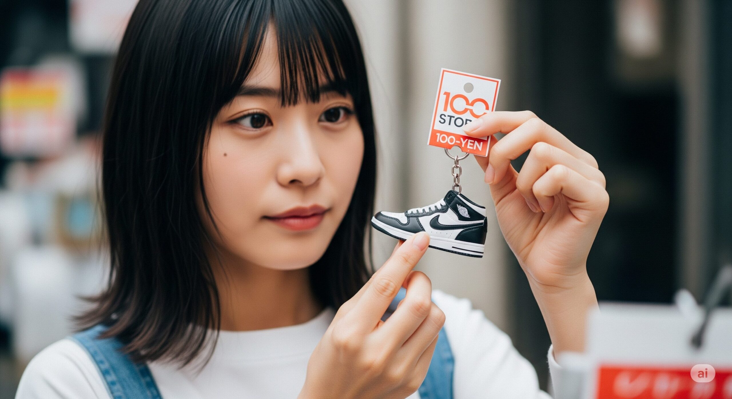 スニーカー キーホルダー 100均