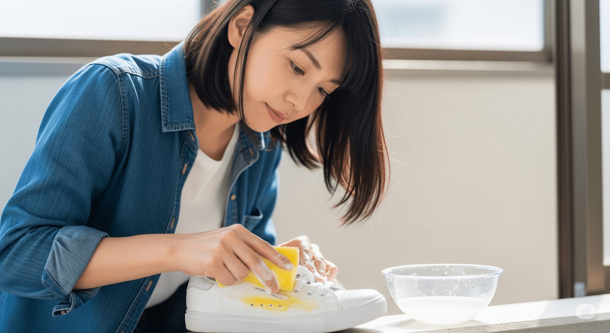 白 スニーカー 黄ばみ 漂白 剤