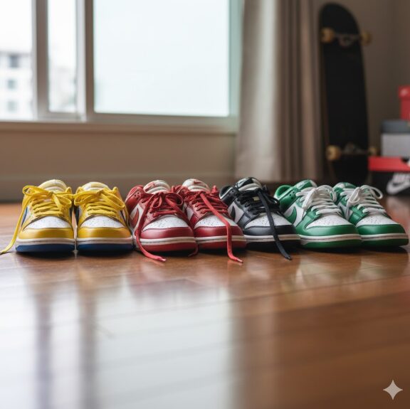 ナイキ ダンク 紐 結び方