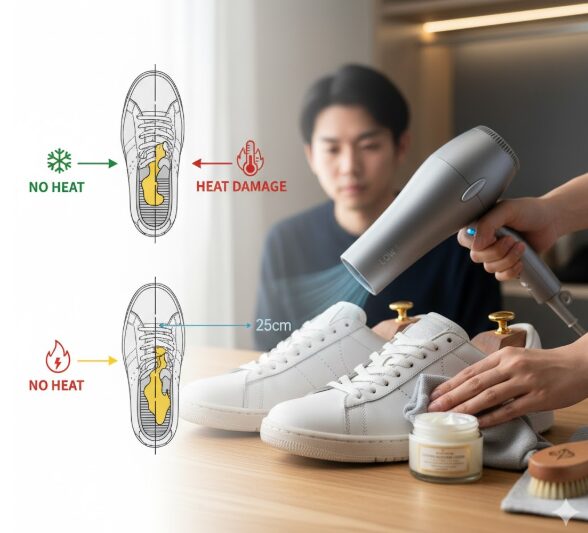 スニーカー シワ 取り ドライヤー