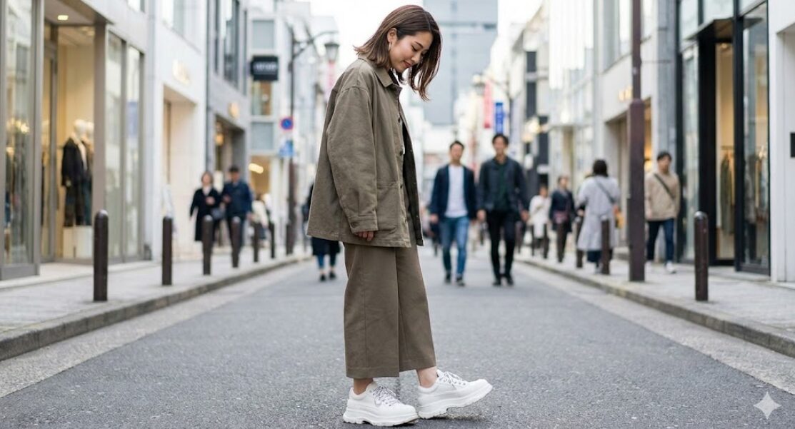 スニーカー わざと 大きめ