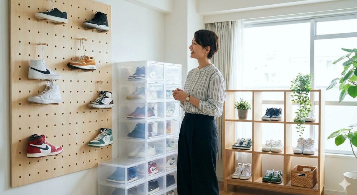 スニーカー 部屋 に 飾る