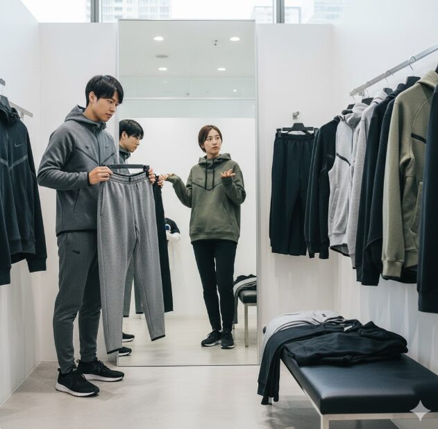 160cmのナイキ テック フリース サイズ感ガイド