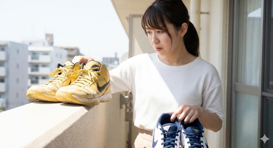 バッシュ 天 日干し