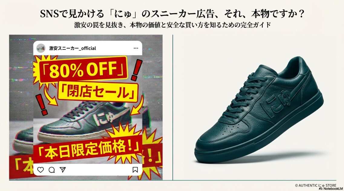 にゅ スニーカー 詐欺 偽物