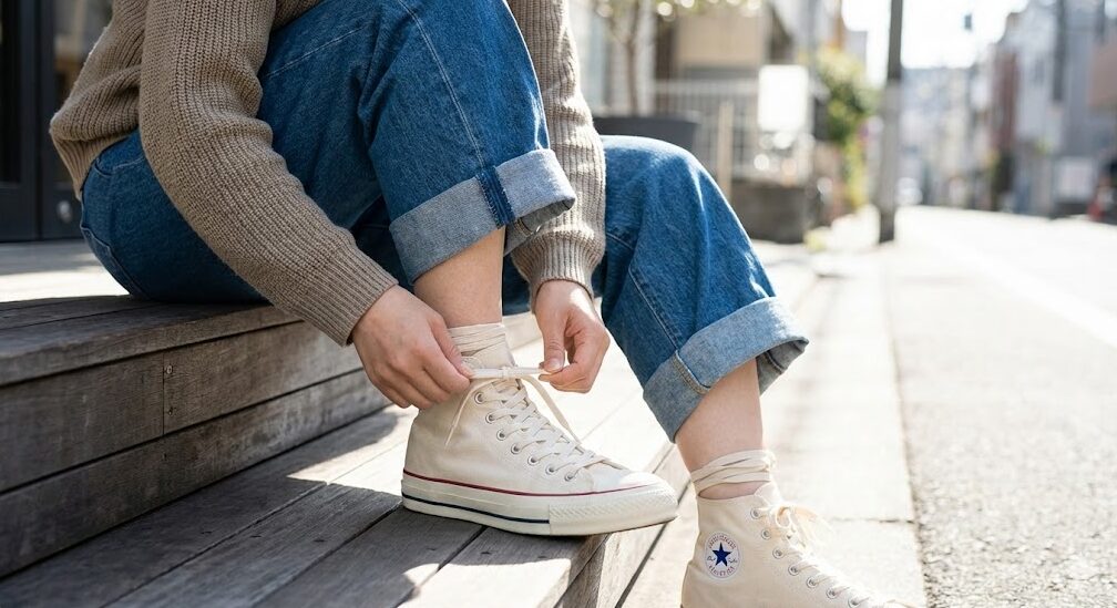 コンバース デカ 履き