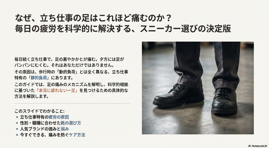 立ち 仕事 スニーカー