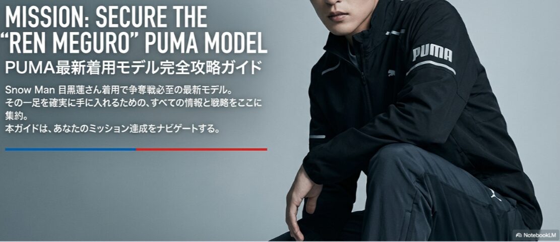 プーマ 目黒 蓮 モデル 最新