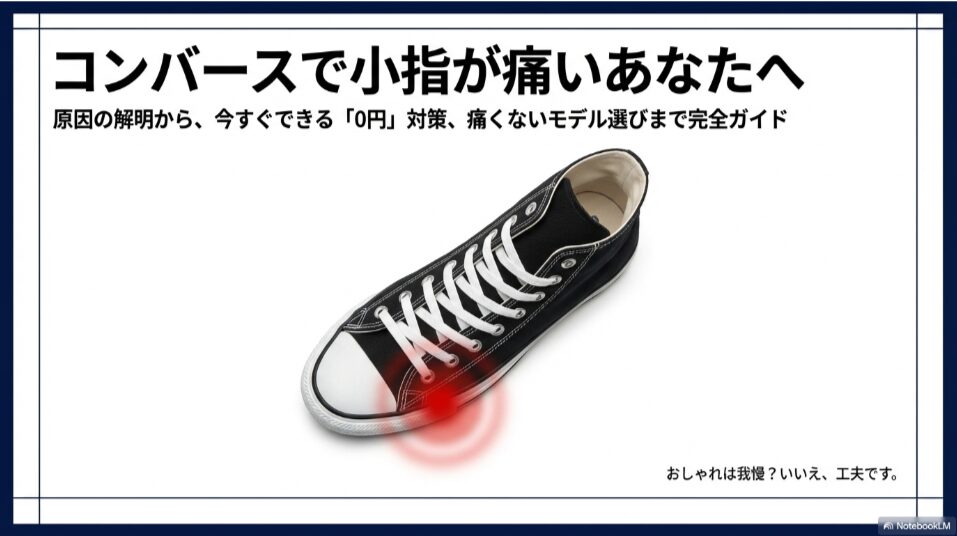 コンバース 痛い 小指