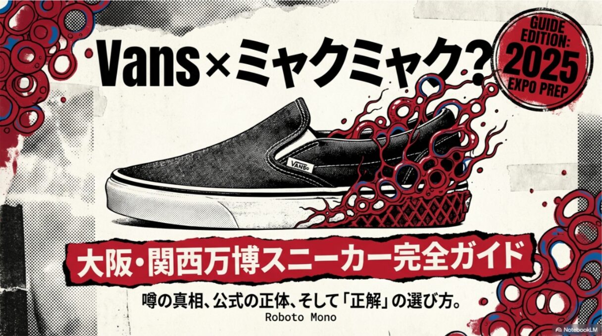 VANSとミャクミャクは公式コラボしてる？真相と買い方・サイズ感まで 