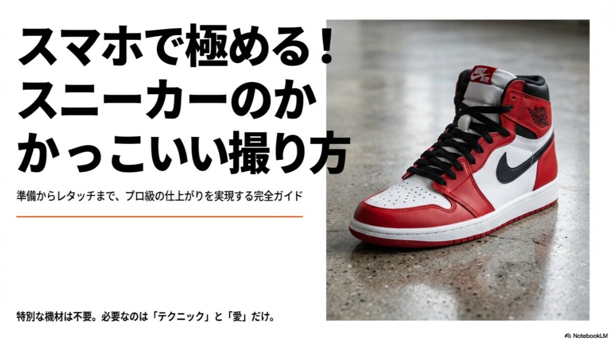 スニーカー かっこいい 撮り 方